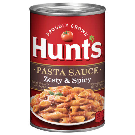 Hunt'S, Zesty And Spicy Pasta Sauce, Case Of 12, 24 Oz