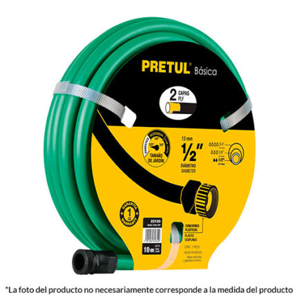 49 Ft 1/2" 2 Ply Hose Pretul