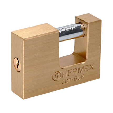 *** 2.36" Slide Bolt Padlock Hermex                         Special Order Item (Extended Lead Time 35-50 Days)