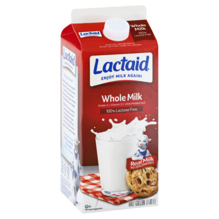 Lactad Lactaid Milk,100%,Whole 64 Fz