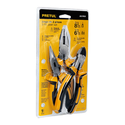 Pliers Set,3 Pieces,Comfort Grip, Pretul