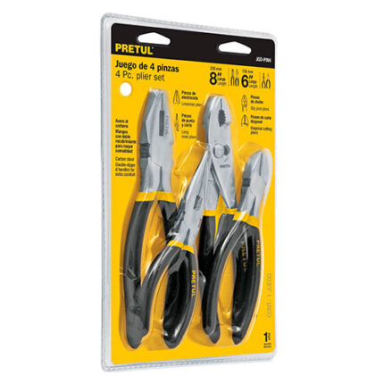 Pliers Set 4 Pieces Blister Pretul