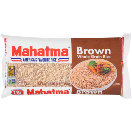 Mahatma, Brown Whole Grain Rice Bag, Case Of 12, 1 Lb