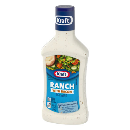 Kraft, Ranch With Bacon Dressing Bottle, Case Of 6, 16 Fl Oz