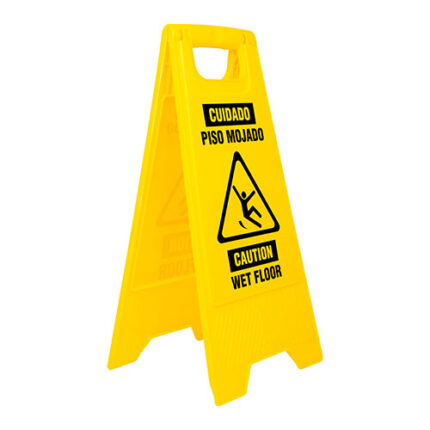 *** Caution Wet Floor Sign, 2 Sided, Pretul                         Special Order Item (Extended Lead Time 35-50 Days)