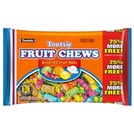 Tootsie, Fruit Roll Chews, Case Of 24, 14.37 Oz