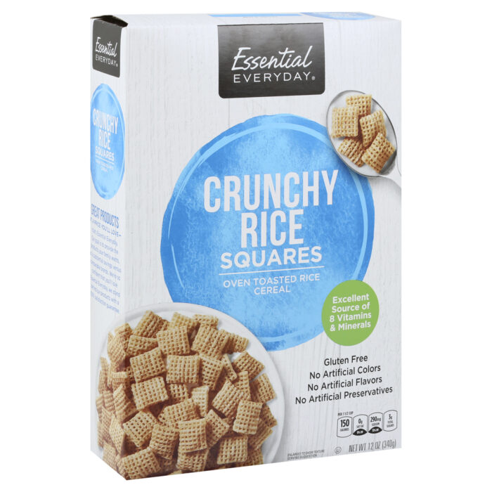 Essential Everyday, Crunchy Rice Squares, Case Of 14, 12 Oz - Image 1