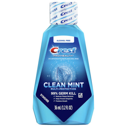 Crest, Pro Health Multi Protection Clean Mint Oral Rinse, Case Of 18, 1.22 Fl Oz
