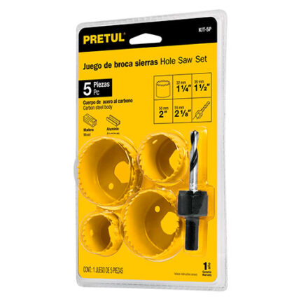 Hole Saw Set 5 Pieces Pretul