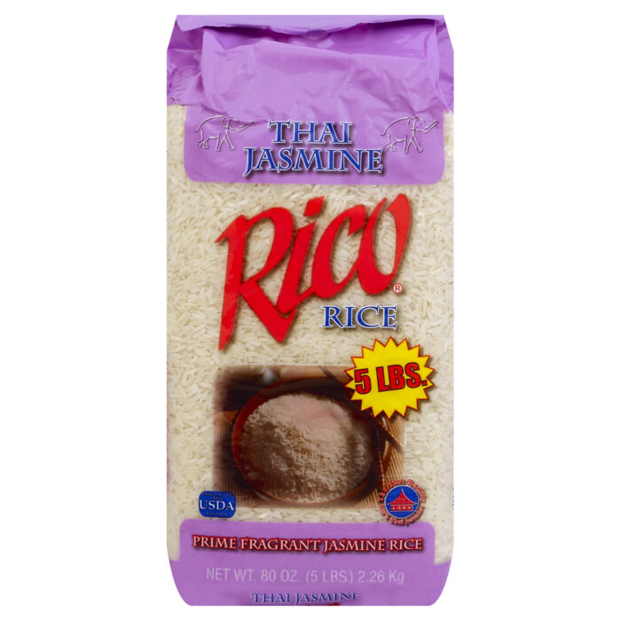 Rico, Thai Jasmine Rice, Case Of 4, 80 Oz - Image 1