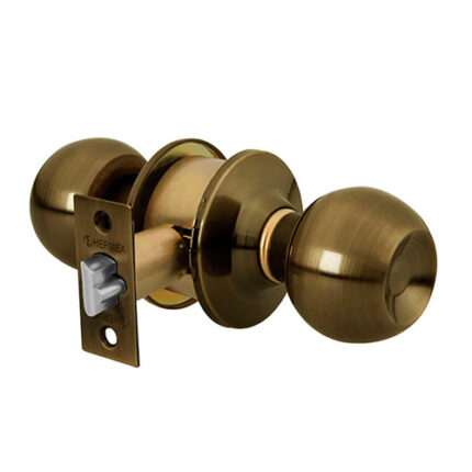 *** Knobset Lock Bal Antique Brass Entrance                         Special Order Item (Extended Lead Time 35-50 Days)