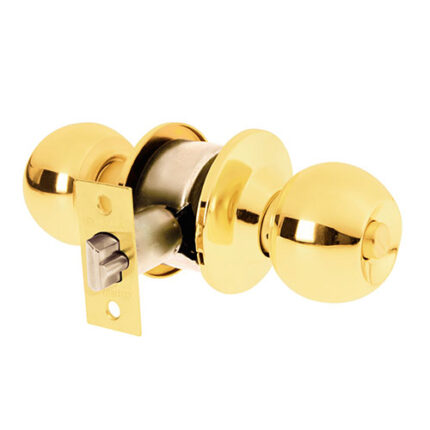 *** Knobset Lock Bal Bright Bras Privacy                         Special Order Item (Extended Lead Time 35-50 Days)