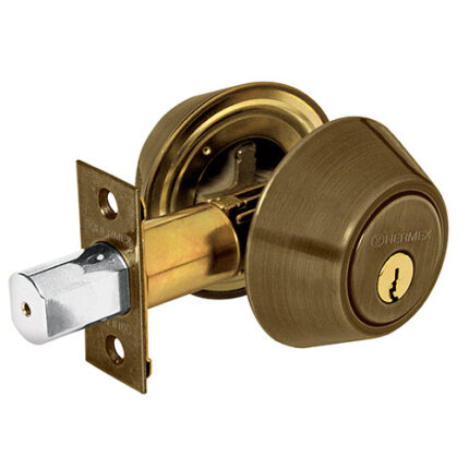 Antique Brass Double Cylinder Deadbolt