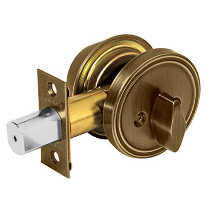 *** Antique Single Cylinder Deadbolt Lock                         Special Order Item (Extended Lead Time 35-50 Days)