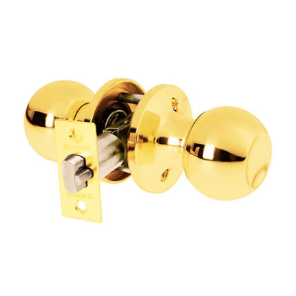 *** Knobset Lock Tubular Bright Entrance                         Special Order Item (Extended Lead Time 35-50 Days)