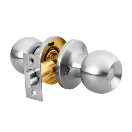 Knobset Lock Tubular Satin Chrome Entran