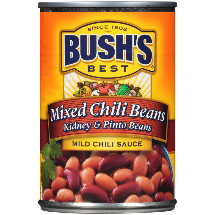 Bush'S, Mixed Chili Beans In A Mild Chili Sauce Can, Case Of 12, 15.5 Oz - Image 1