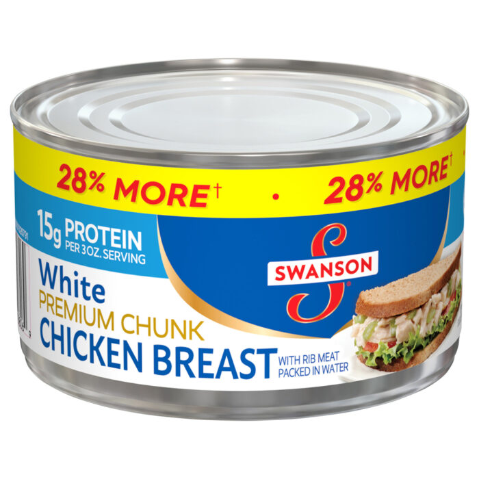 Swanson, White Premium Chunk Chicken Breast, Case Of 12, 12.5 Oz - Image 1
