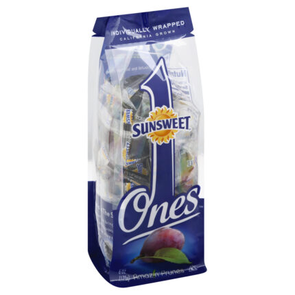 Sunsweet, One Pitted Prunes Individually Wrapped Soft Pouch, Case Of 10, 6 Oz