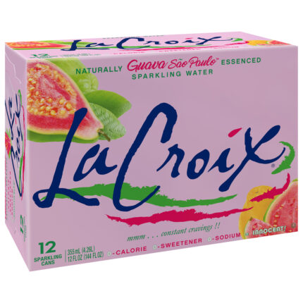 Lacroix, Sparkling Water Guava Sao Paulo, Case Of 2, 12/12 Fl Oz