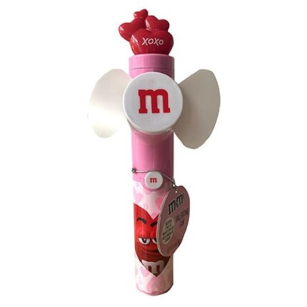 M&M'S, Valentine Tube Fan, Case Of 18, .46 Oz