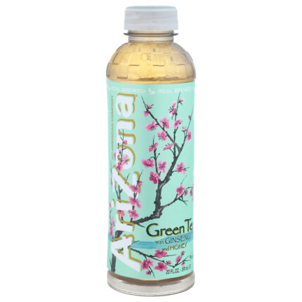 Arizona, Green Tea With Ginseng & Honey, Case Of 24, 20 Fl Oz