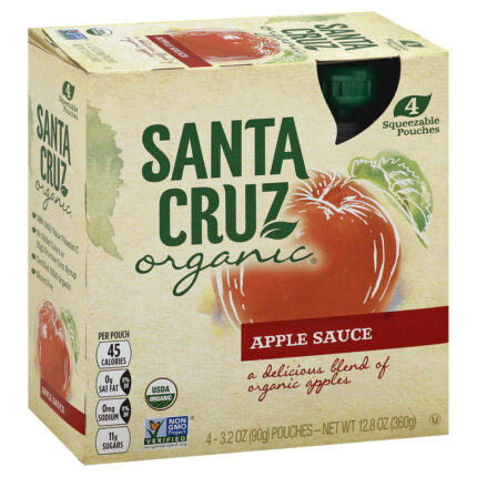 Sancrz Applesauce,Og2,4 Pk 4/3.2 Oz