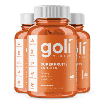 Goli Nutrition, Super Fruits Gummies Fruit Blend, 1 Each, 60 Ct