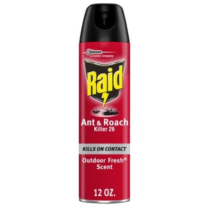 Raid, Ant & Roach Killer 26 Outdoor Fresh Scent, Case Of 12, 12 Oz