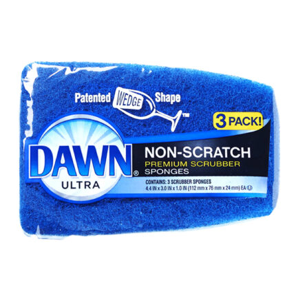 Dawn, No Scratch Sponge 3 Pack, Case Of 6, 3 Ct