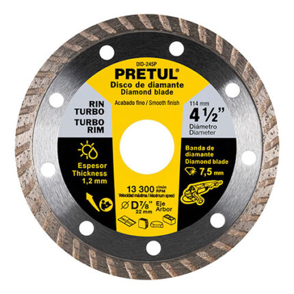 4-1/2", Turbo Rim Diamond Blade, Pretul