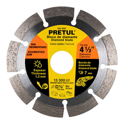 4-1/2"Segmented Rim Diamond Blade,Pretul