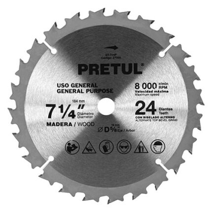 *** 7-1/4",24Tooth,Circular Saw Blade,Pretul                         Special Order Item (Extended Lead Time 35-50 Days)