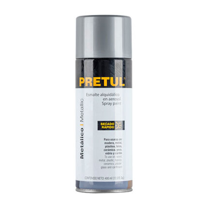 Silver, Spray Paint Can, Pretul
