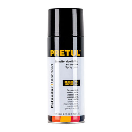 Satin Black, Spray Paint Can, Pretul