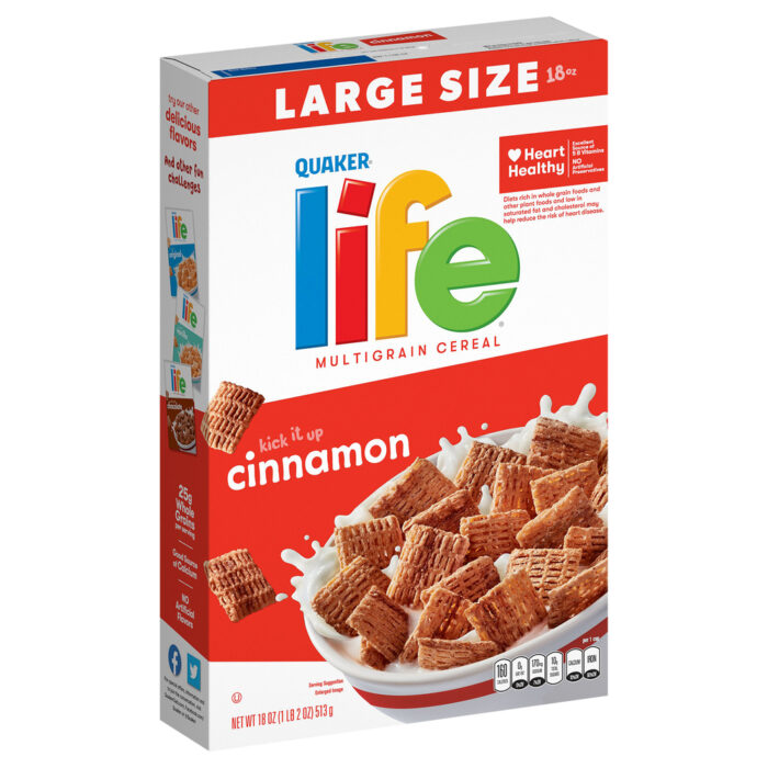 Quaker, Life Multigrain Cereal Cinnamon, Case Of 14, 18 Oz - Image 1
