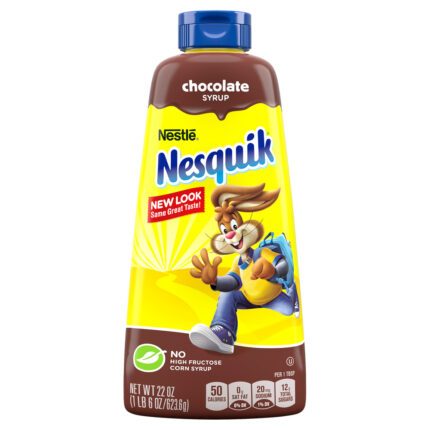 Nesquik, Chocolate Syrup Plastic Bottle, Case Of 6, 22 Oz