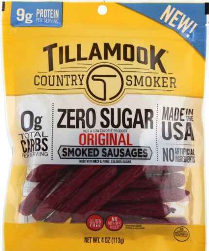 Tillamook, Original Smoke Sausages, Case Of 12, 4 Oz