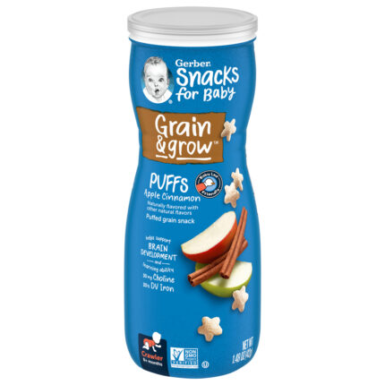 Gerber, Snacks For Baby Apple Cinnamon Puffs, Case Of 6, 1.48 Oz