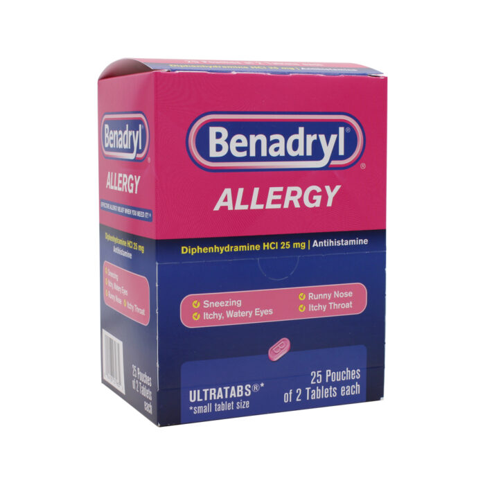 Benadryl Allergy Relief 2 Ct Tablet Box - Image 1