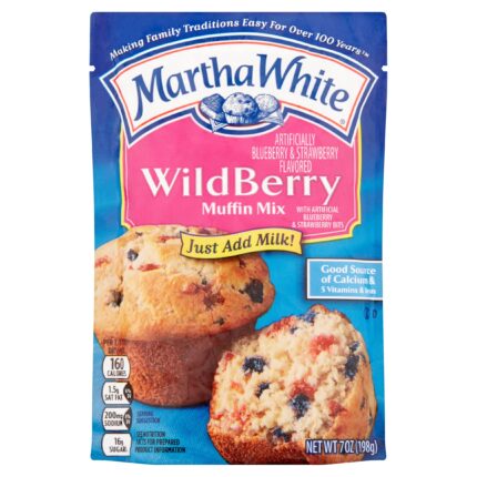 Martha White, Wildberry Muffin Mix, Case Of 12, 7 Oz