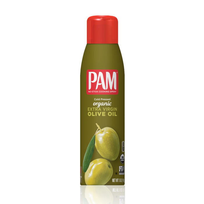 Pam, Organic Extra Virgin Olive Oil No-Stick Cooking Spray, Case Of 6, 5 Oz - Image 1