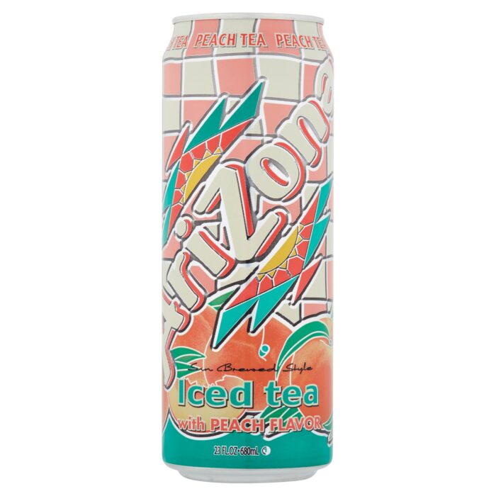 Arizona, Iced Tea With Peach Flavor, Case Of 24, 23 Fl Oz - Image 1