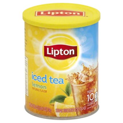 Lipton, Iced Tea Mix Natural Lemon Flavor, Case Of 6, 23.6 Oz