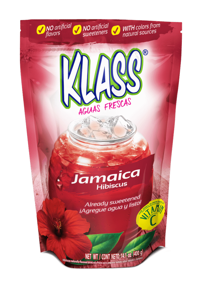 Klass, Jamaica Hibiscus Sweetened Beverage Mix, Case Of 18, 14.1 Oz - Image 1