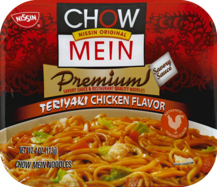 Nissin, Premium Chow Mein Noodles Teriyaki Chicken, Case Of 8, 4 Oz