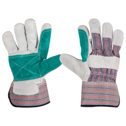 Canvas & Leather Reinforced Gloves Large