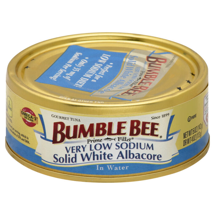 Bumble Bee, Very Low Sodium Solid White Albacore Tuna In Water, Case Of 24, 5 Oz - Image 1