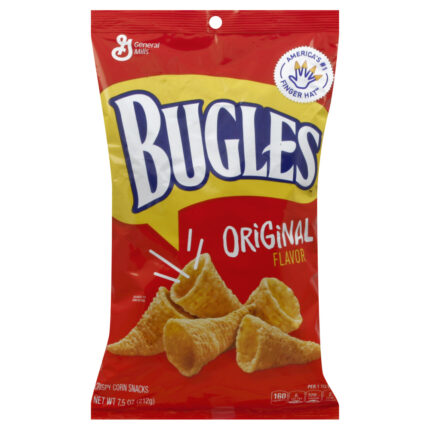 Bugles, Crispy Corn Snacks Original, Case Of 8, 7.5 Oz