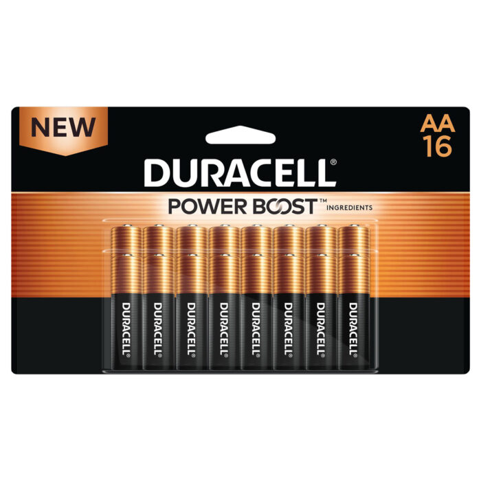 Duracell, Coppertop Power Boost Alkaline Batteries Size Aa 1.5 V, Case Of 12, 16 Ct - Image 1